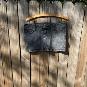 Vintage GUESS Denim Moto Skirt